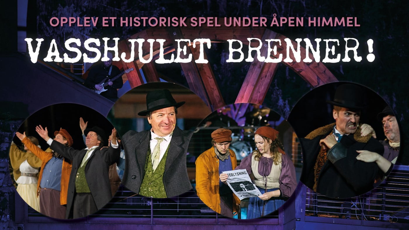 Bilde fra forestillingen "Vasshjulet brenner"